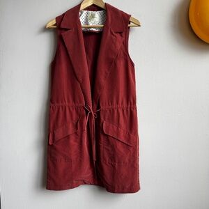 ANTHROPOLOGIE Dusty Rose Vest - Size Small